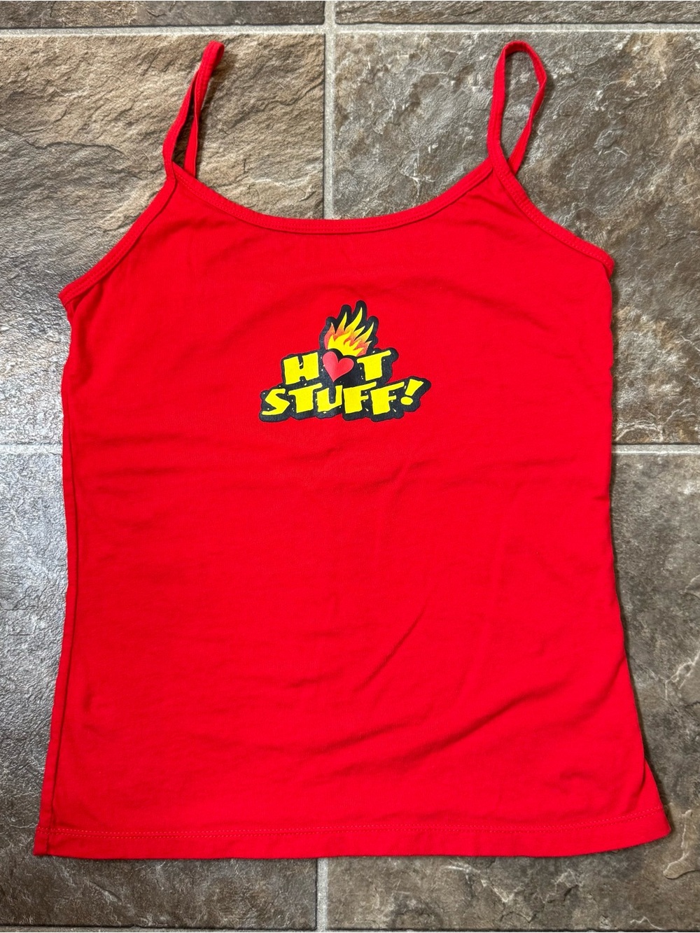 Y2K Hot Stuff Tank Top Womens Medium